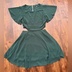 Lulu's Forest Green Mini Dress
